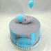 Baby Elephant and Balloon Cake (D,V)